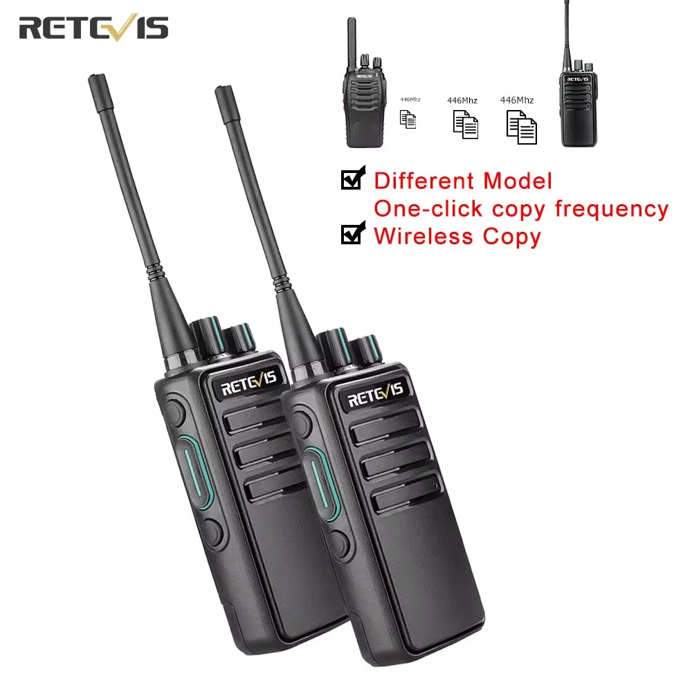 Retevis RB629 PMR446 Walkie-Talkie-Set – 2-teiliges tragbares Zwei-Wege-Radio mit großer Reichweite für die Hotelfabrikjagd, FCC-zertifiziert