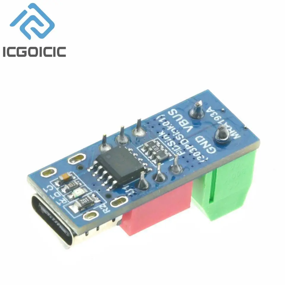 5PCS Tipo-C PD QC Trigger 5V ~ 20V Dial Code Regolazione DC Tensione Modulo di Alimentazione Dial Regolazione Tensione Ricarica Veloce Modulo Decoy