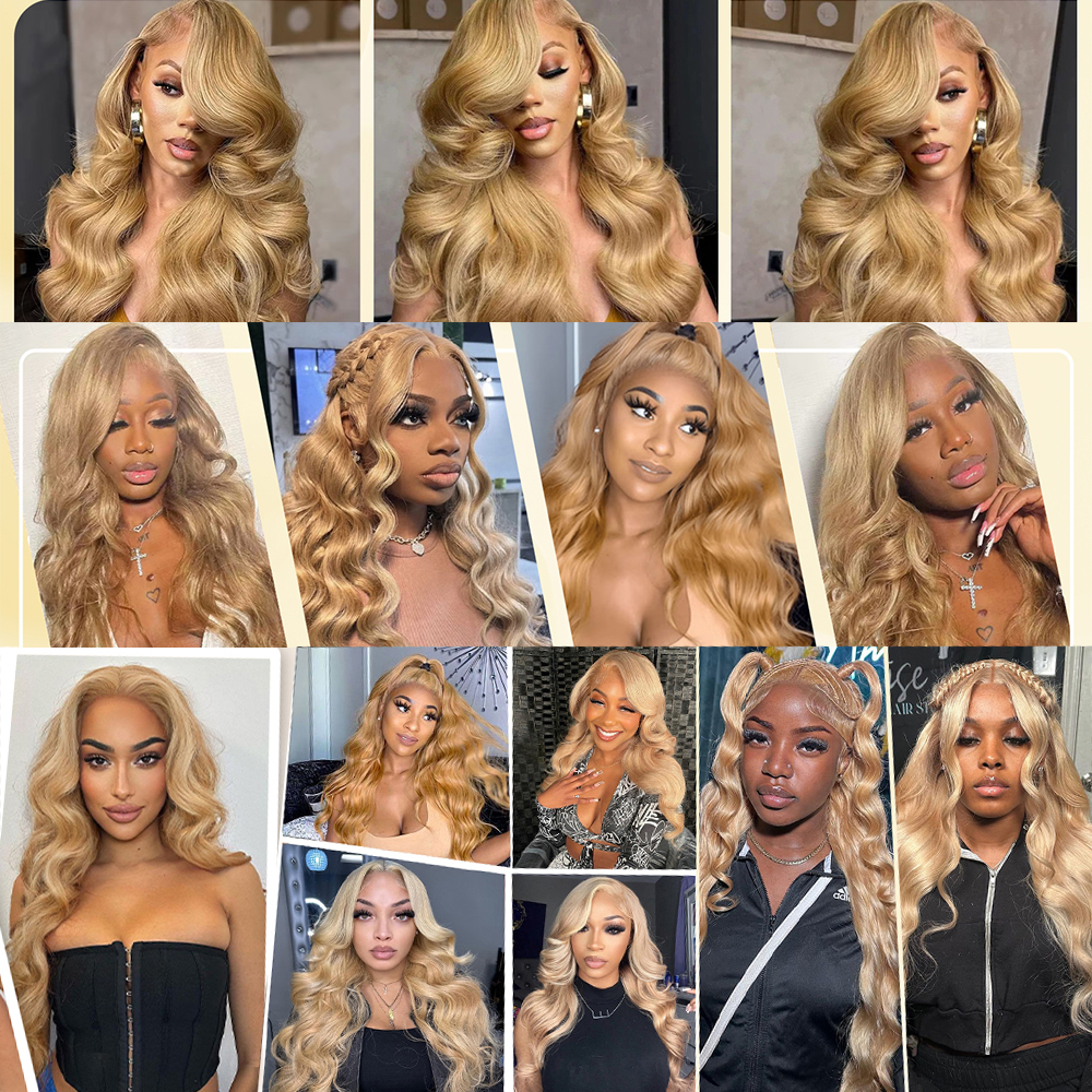 実体波人毛バンドル ブラジリアン ブロンド バンドル人毛 1/3/4 ティサージュ織り人毛エクステンション レミー オリジナル ヘア