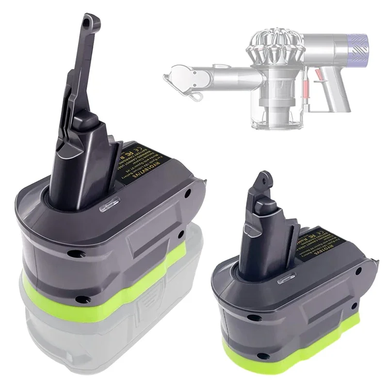 Batterieadapter für Ryobi 18 V Li-Ionen-Akku, umwandelbar in Dyson V6 V7 V8 Animal Staubsauger, Adapter für Dyson Staubsauger