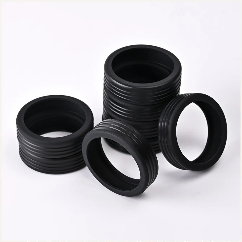 8 pçs rolo de bagagem capa de borracha silencioso trole roda acessório capa protetora adequada para bagagem de roda dupla