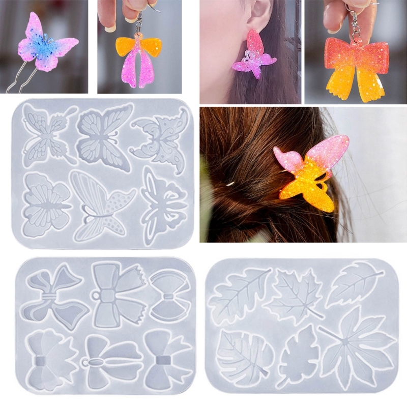 シリコンジュエリーペンダント,「蝶の葉,金型,エポキシ樹脂,ジュエリー作り,DIYチャーム,キーチェーンモールド,クリエイティブクラフト