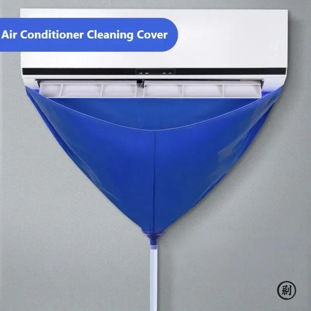 100cm engrossado limpador de ar condicionado limpeza capa saco pvc com tubo de água casa 1-1.5p divisão pendurado ferramentas ar condicionado