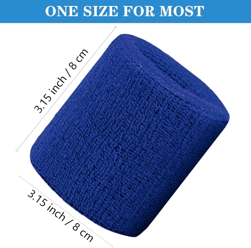 Nuevo 1 par 2 uds conjunto de muñequeras de algodón transpirables pulseras absorbentes para el sudor para tenis fútbol baloncesto correr gimnasio