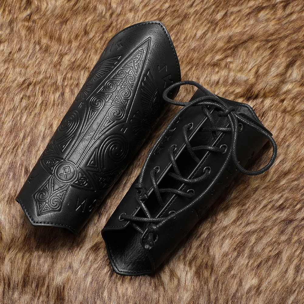 Medieval retro em relevo pulseiras palco dança adereços cavaleiro handguards acessórios de roupas