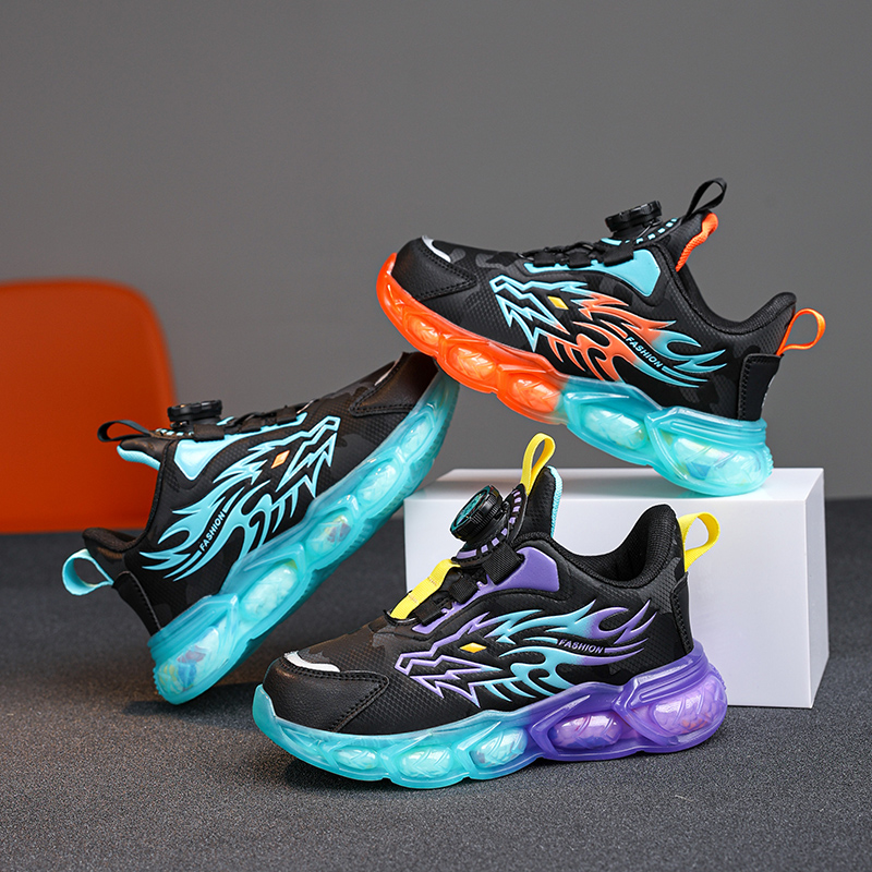 Modne dziecięce skórzane buty codzienne dla chłopców, sneakersy, oddychające, do szkoły, do chodzenia, antypoślizgowe, sportowe buty do biegania, na zewnątrz.