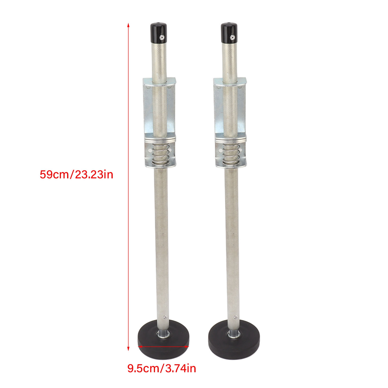 Nivelador de escalera ajustable, pies niveladores de escalera de 60cm para plataforma estable y nivel de tierra, 2 uds.