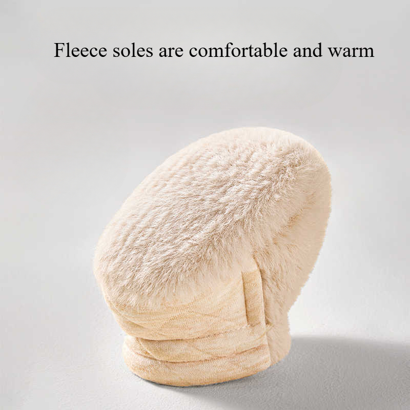 Winter Baby Shoes 6-12 Months Non-Slip Soft Sole Booties Anti-Drop Fuzzy Socks 0-1 Year First Walkers