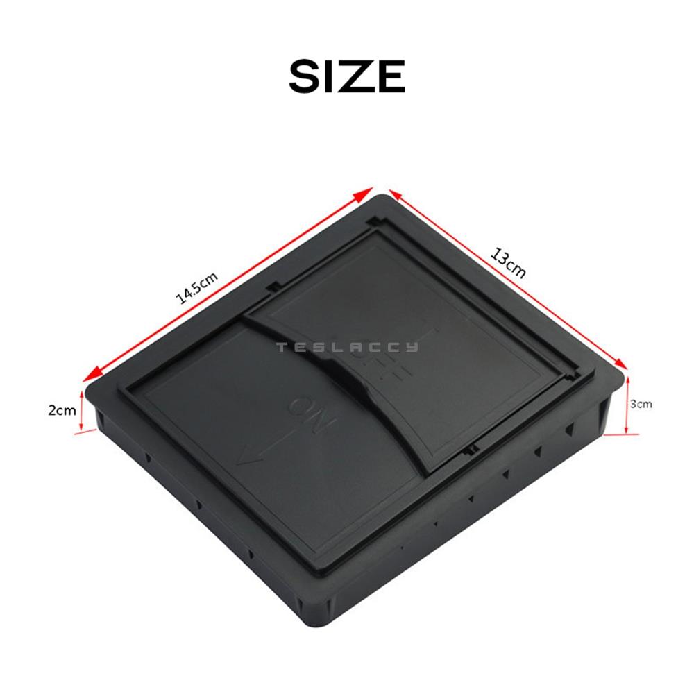 Voor Tesla Model Y 2020-2024 Auto Centrale Armsteun Verborgen Opbergdoos Verborgen Case Secret Prive Georganiseerde Container glijbaan