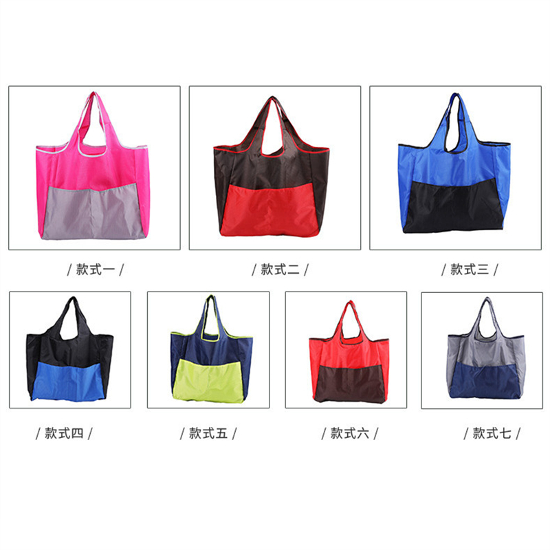 2023 New Big Folding Shopping Bag Large Capacity Portable Reusable Waterproof Grocery Fashion Shoulder Handbags for Travel