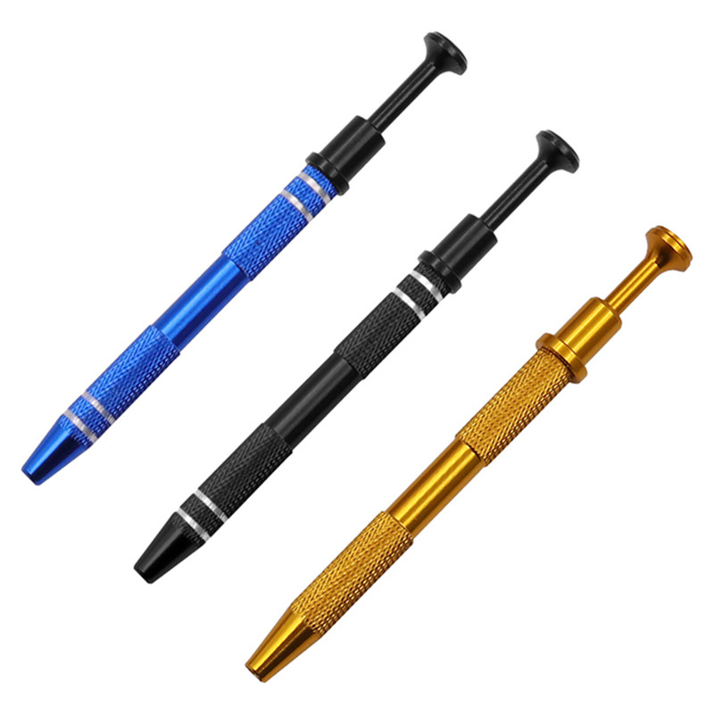 Agarrador de componentes electrónicos, extractor de pinza de chip IC BGA de cuatro garras, recogedor de tornillos, bolígrafo de recogida, herramienta manual de reparación electrónica