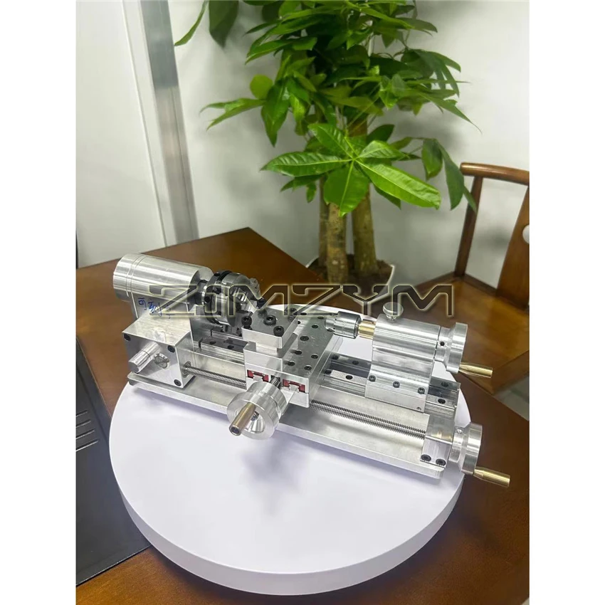 DIY Mini Lathe Multifunctional Household Woodworking Homemade Small Lathe Portable Desktop Micro-Lathe 110V-220V 100-2500r/min