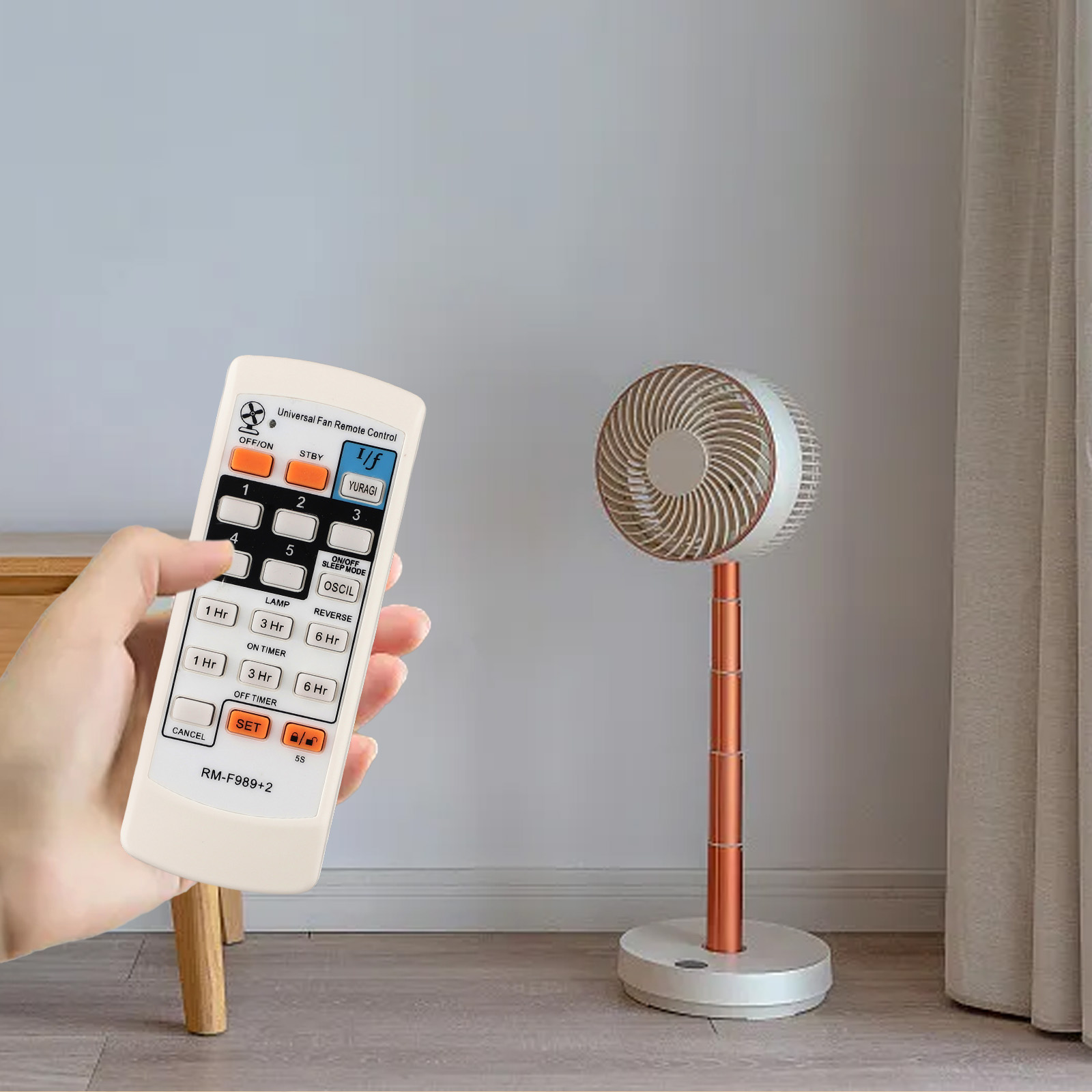 Электрический вентилятор, сменный пульт дистанционного управления, сменный пульт дистанционного управления, батарейки AAA, пульт дистанционного управления FAN-989V для электрических вентиляторов