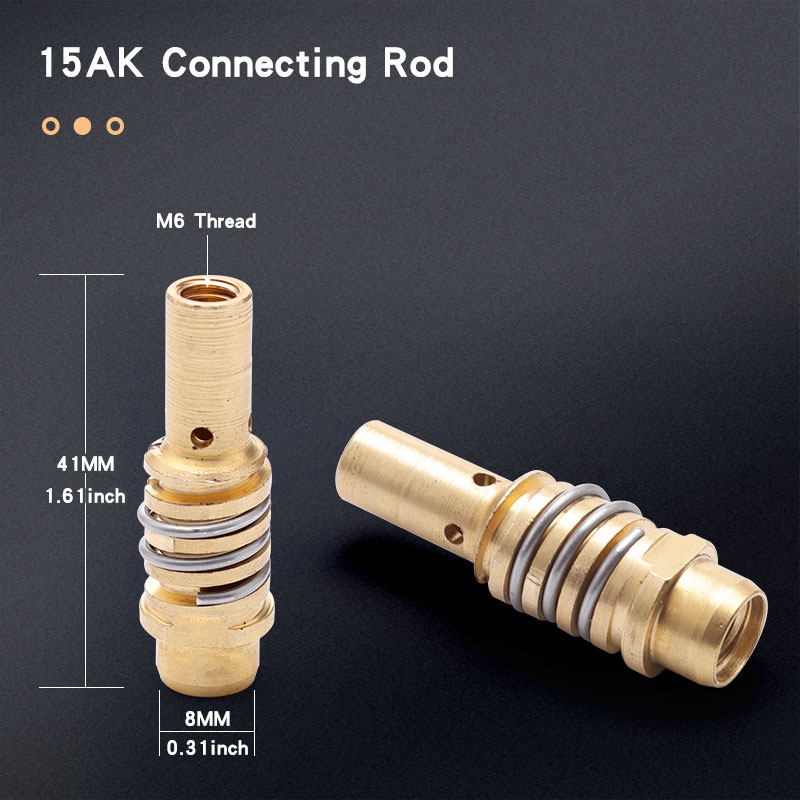 MB-15 MIG Welding Contact Tip 15AK 0.6mm 0.8mm 0.9mm 1.0mm 1.2mm Protective Nozzle For Rilon Riland Jasic Welding Supplies Kit
