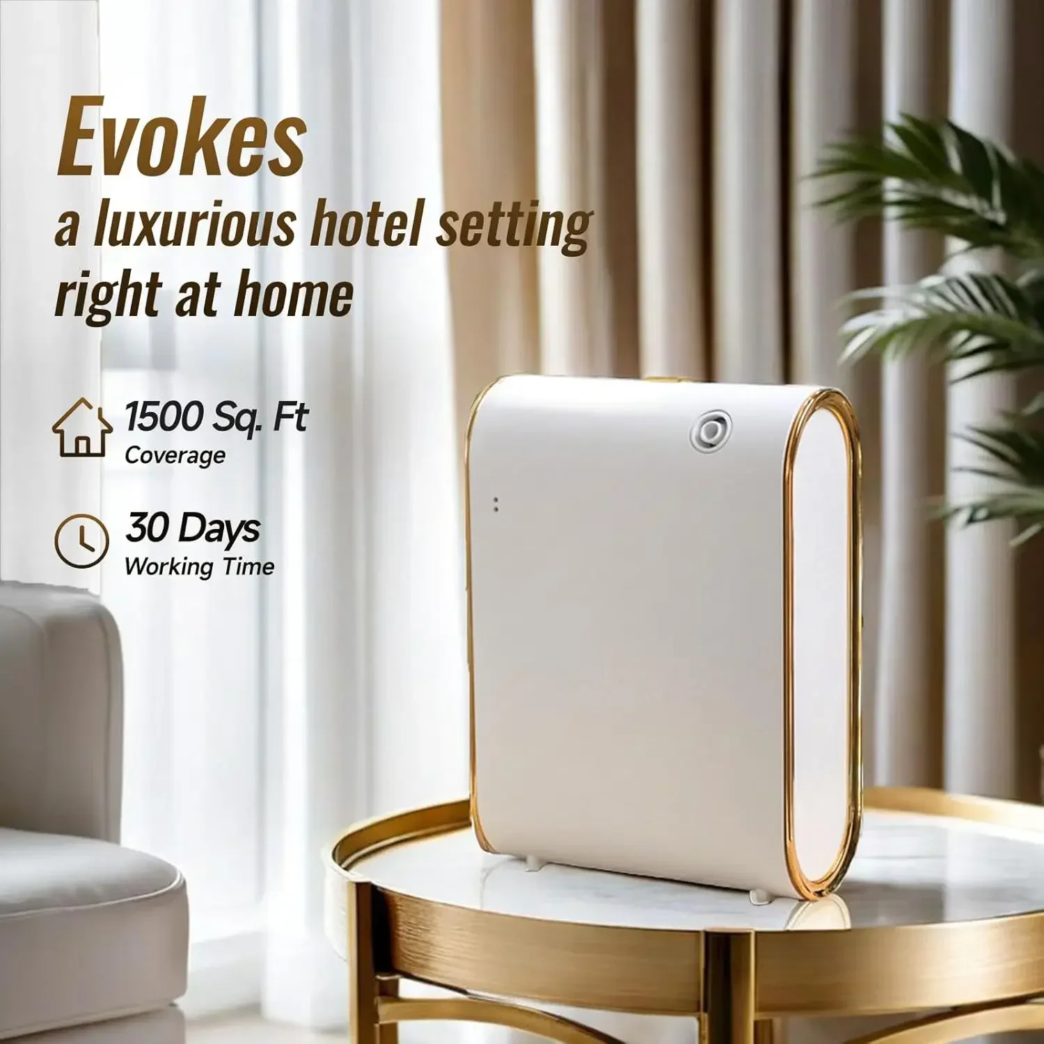 Безводный диффузор ароматов с Bluetooth, умная машина для дома, диффузор эфирного масла, 1500 кв. футов, ароматический диффузор