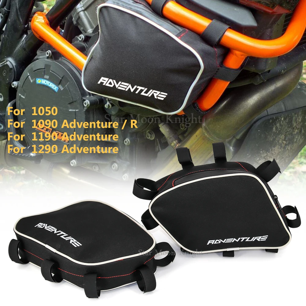 Barras de choque de marco, bolsa impermeable, bolsas laterales para parachoques de motocicleta, caja de herramientas para 1050 1090 1190 1290 ADV Adventure R, bolsas de viaje