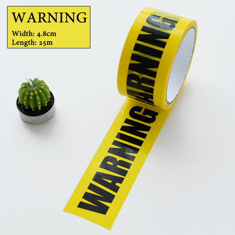 1/Roll 24mm*25m Warning Tape Danger Caution Fragile Barrier Remind DIY Sticker Work Safety Adhesive Tapes For Mall Store School