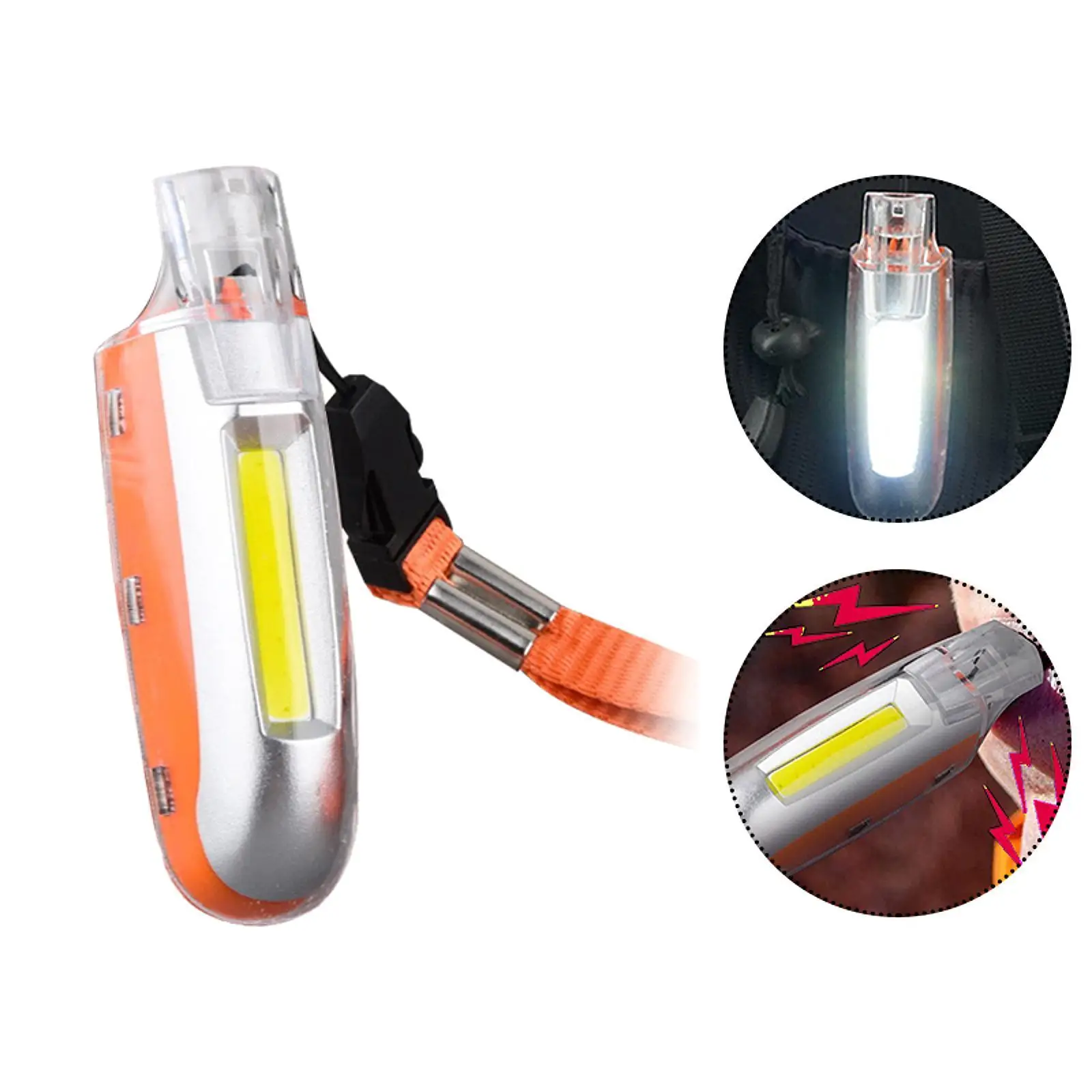นกหวีด LED ไฟเตือนนกหวีดสําหรับการเดินป่ากิจกรรมกลางแจ้งแคมป์ปิ้ง