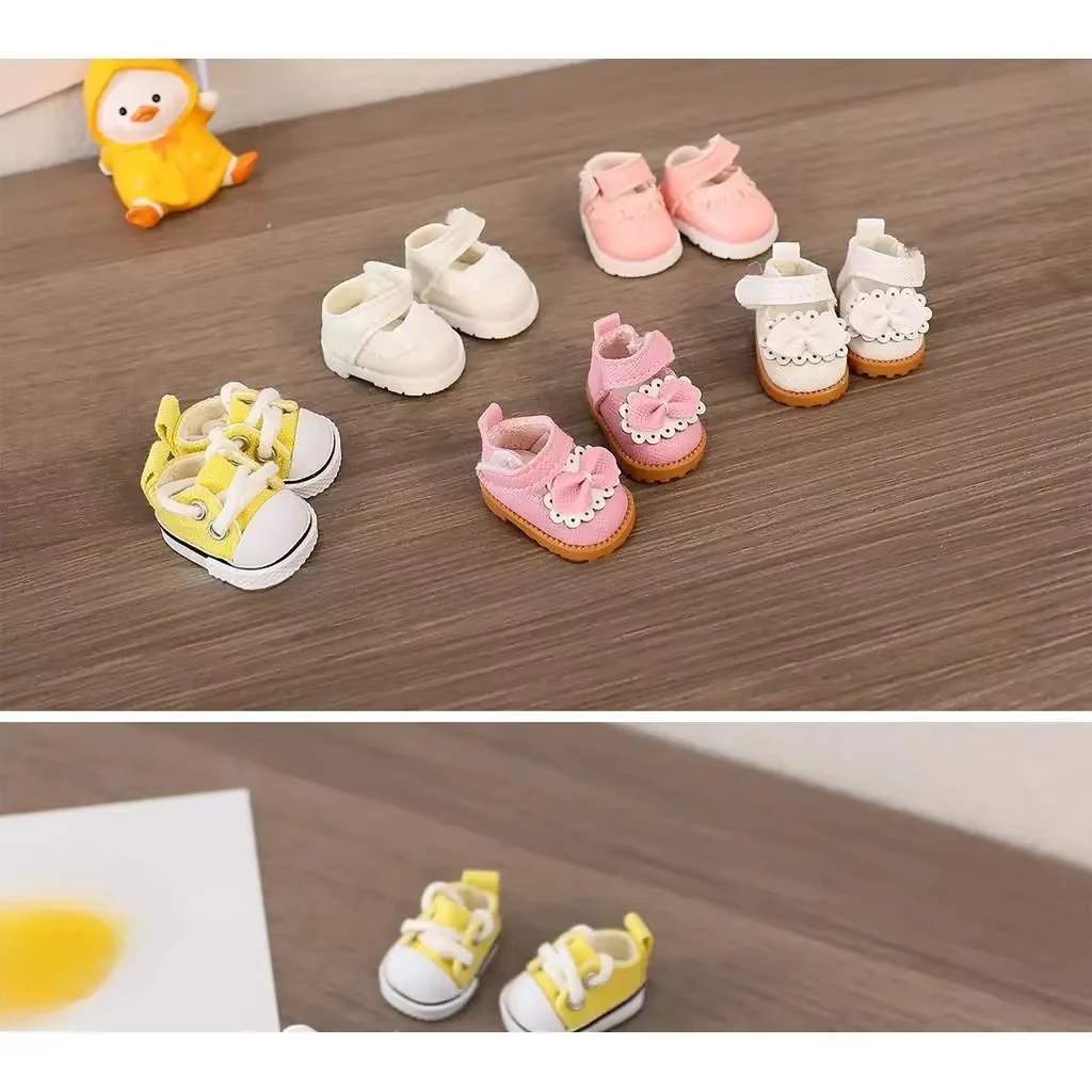 (Only shoes)For LABUBU 17cm Cotton Dolls Shoes Toys Casual Sports Shoes Dolls Accessories for labubu outfits