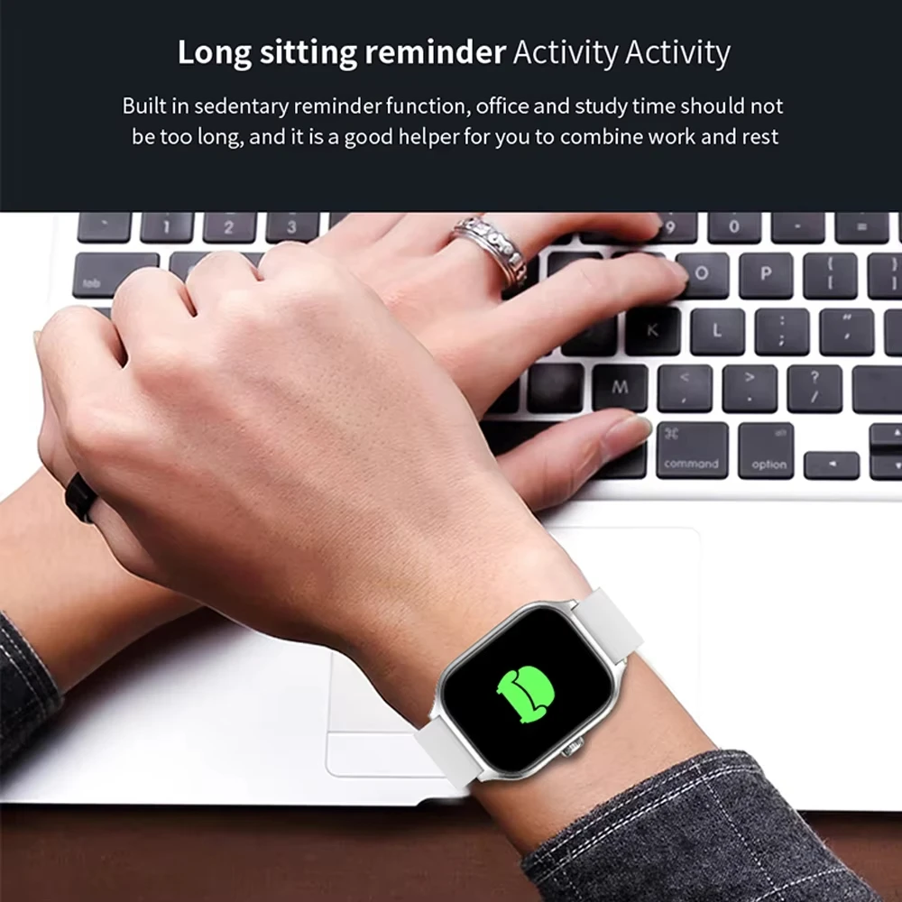 KESHUYOU Neue Smartwatch H9 Pro MAX 2,01 Zoll HD-Display Bluetooth Anruf Nachricht Alarm Sportmodus Smartwatch für Männer Frauen