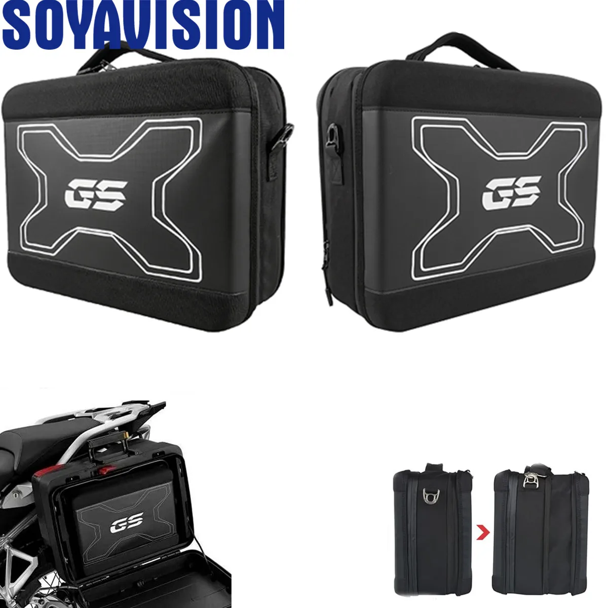 Bolsa interna para motocicleta vario, forro lateral, sacos internos para bmw r1200gs adventure 2012-2021 r1250gs f750gs f850gs adv