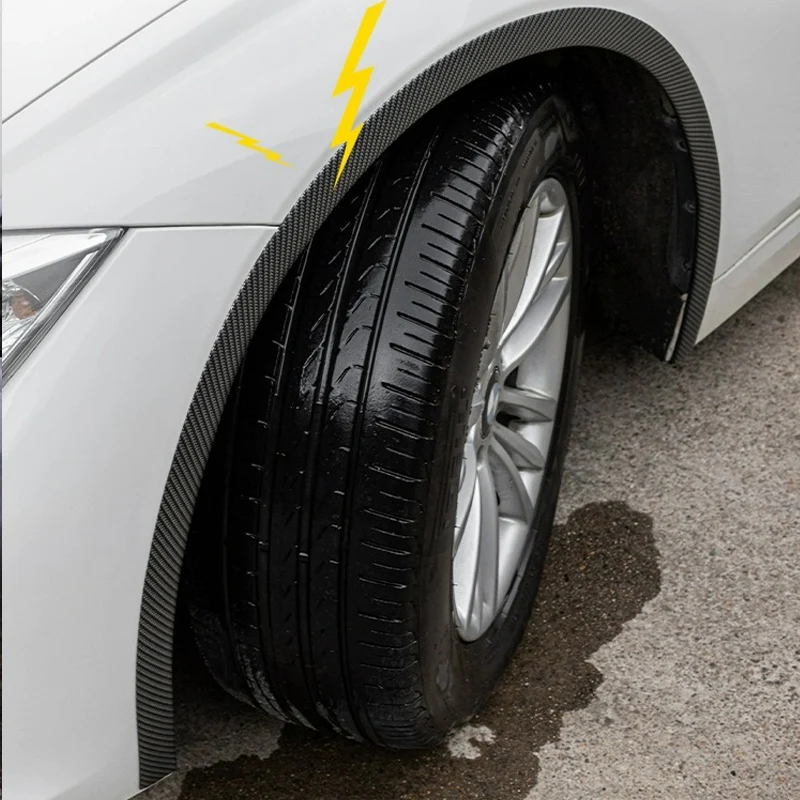NEW Carbon fiber patterned car wheels tire arches general car wheel fenders horn arches decorative lips extended molded protect
