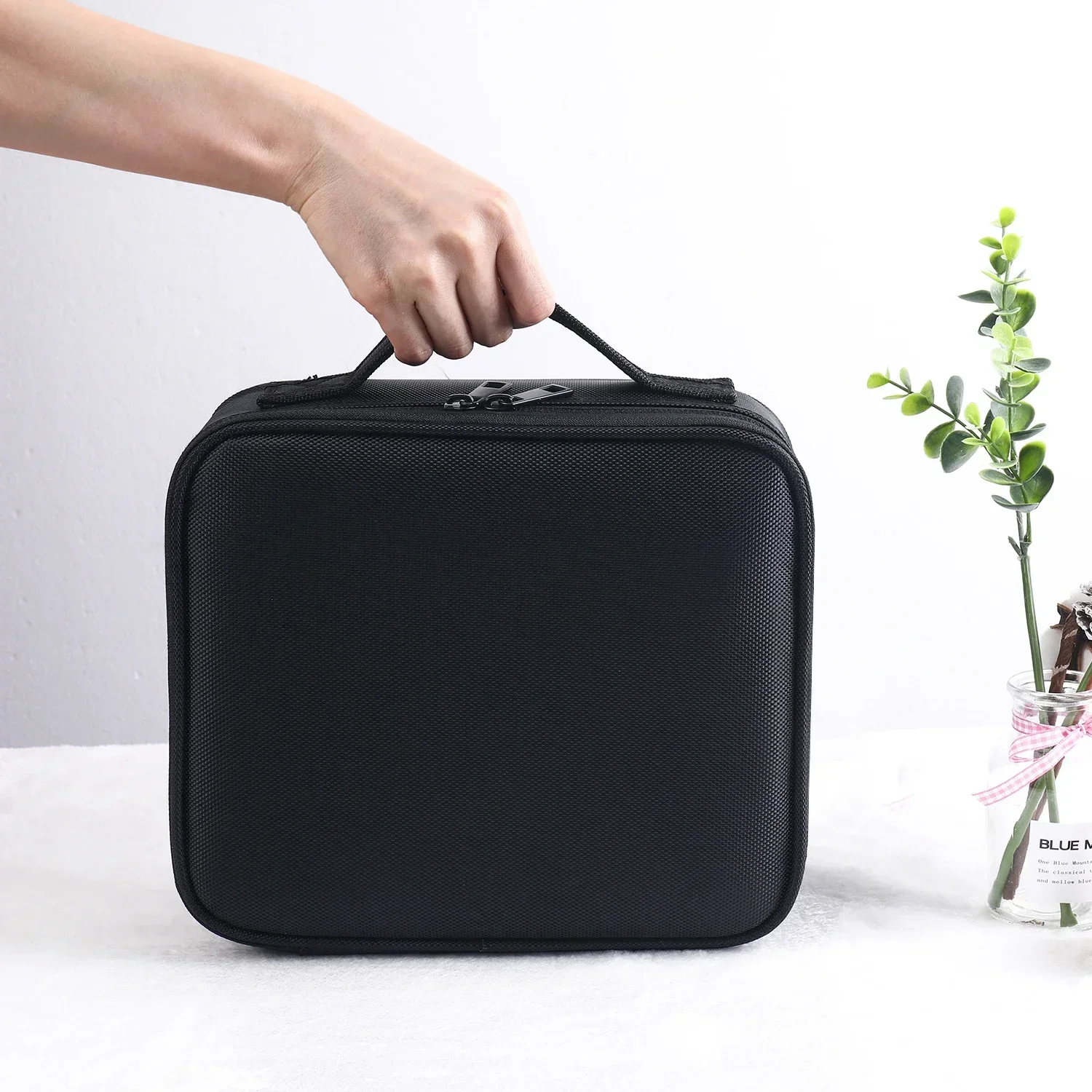Make-up-Tasche, Zugetui, Make-up-Kosmetiktasche, Organizer, tragbare Künstler-Aufbewahrungstasche mit verstellbaren Trennwänden