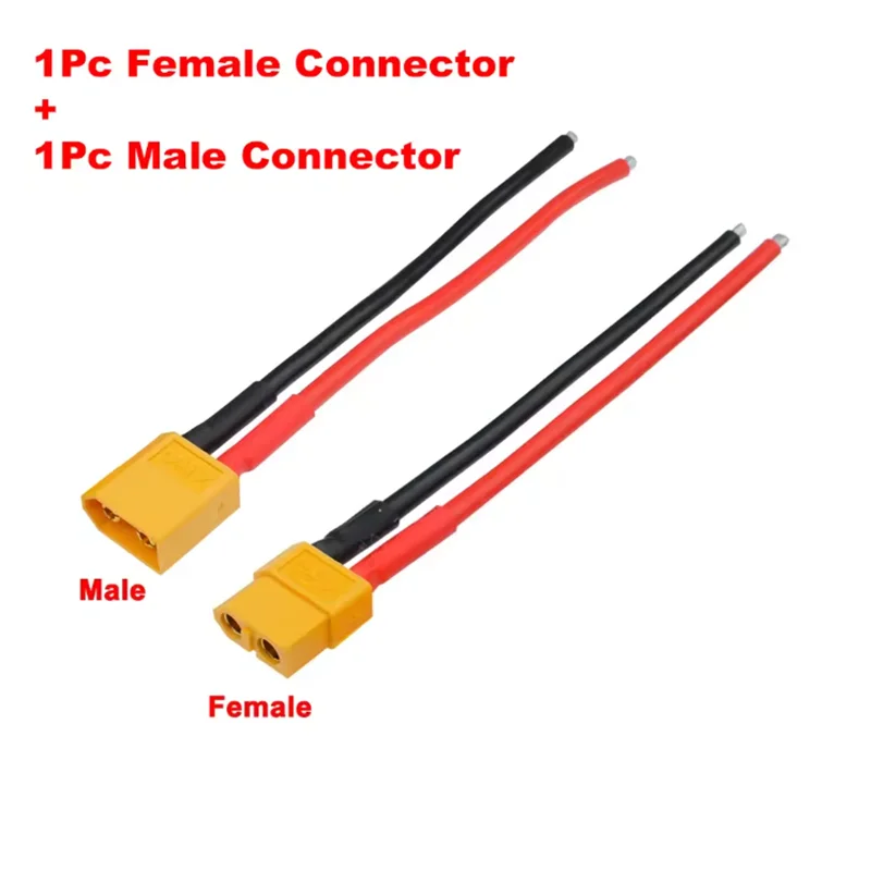 XT60 XT-60 Mannelijke Vrouwelijke Bullet Connectors Stekkers Met Silicon 14AWG Draad Voor RC Lipo Batterij Quadcopter Multicopter