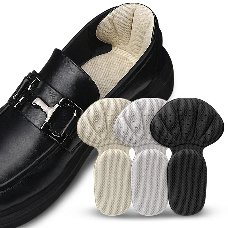 Pegatinas para el talón, zapatillas, almohadillas de protección para el talón, alivio del dolor, reductor de tamaño del zapato, medio cojín, inserciones para el talón, almohadilla para el cuidado de los pies en forma de T