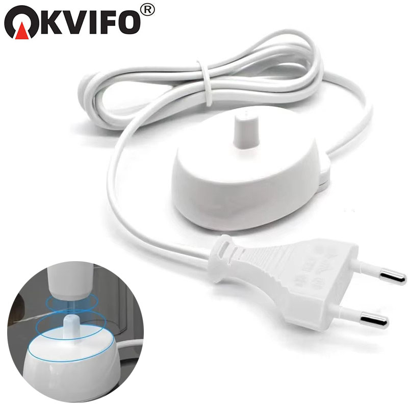 Base de cargador KVIFO apta para cepillo de dientes eléctrico Oral B serie iO 3 4 5 6 1000/3000/5000/7000 Base de carga inductiva impermeable