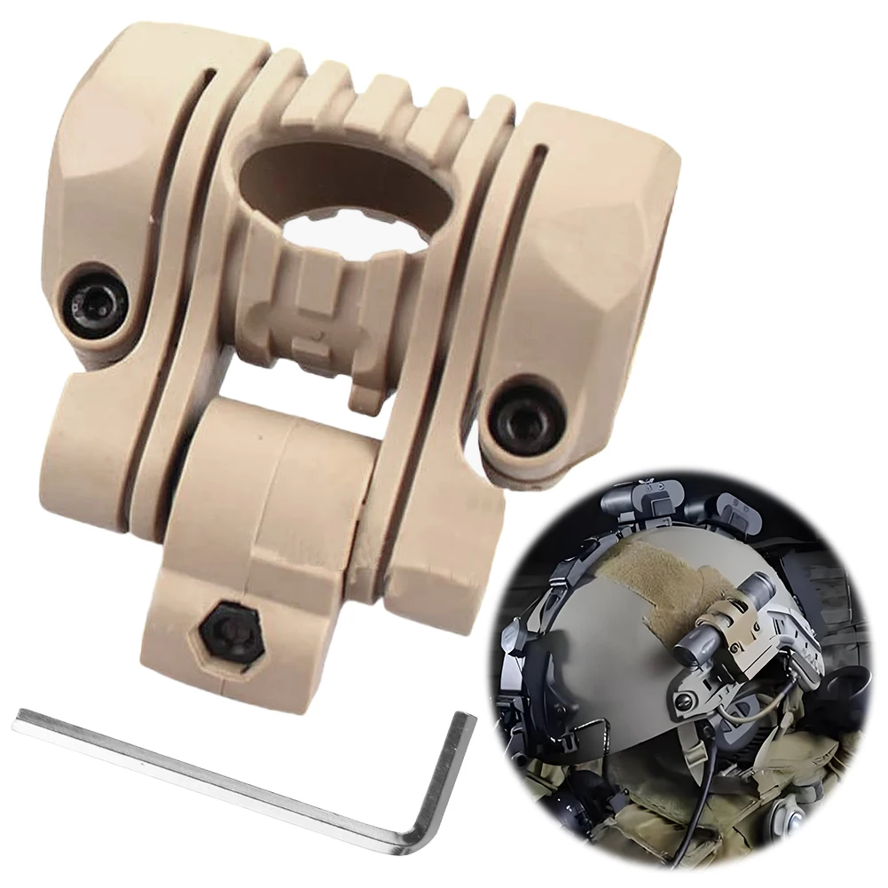 BOOIU หมวกกันน็อคยุทธวิธีไฟฉาย Mount 25 มม.หลายมุมไฟฉายคลิป Fast HELMET ADAPTER อุปกรณ์เสริมผู้ถือไฟหน้า