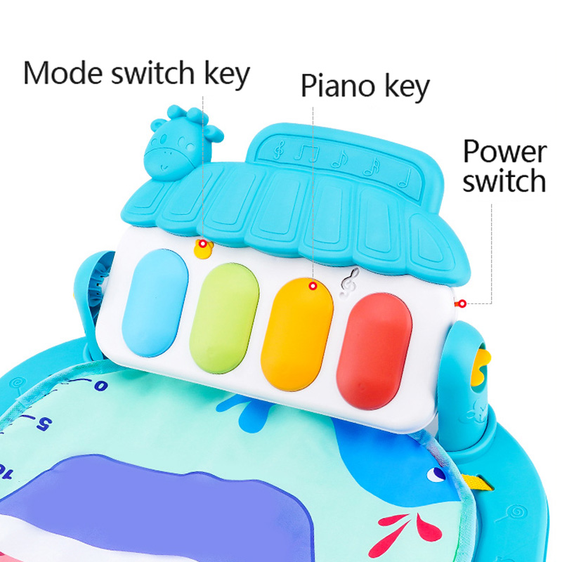 Bambino Fitness Stand Musica Gioca Palestra Attività Giocattoli Neonato Pianoforte Strisciante Coperta Pedale Gioco Pad Educazione precoce 0-36 Mesi Regali