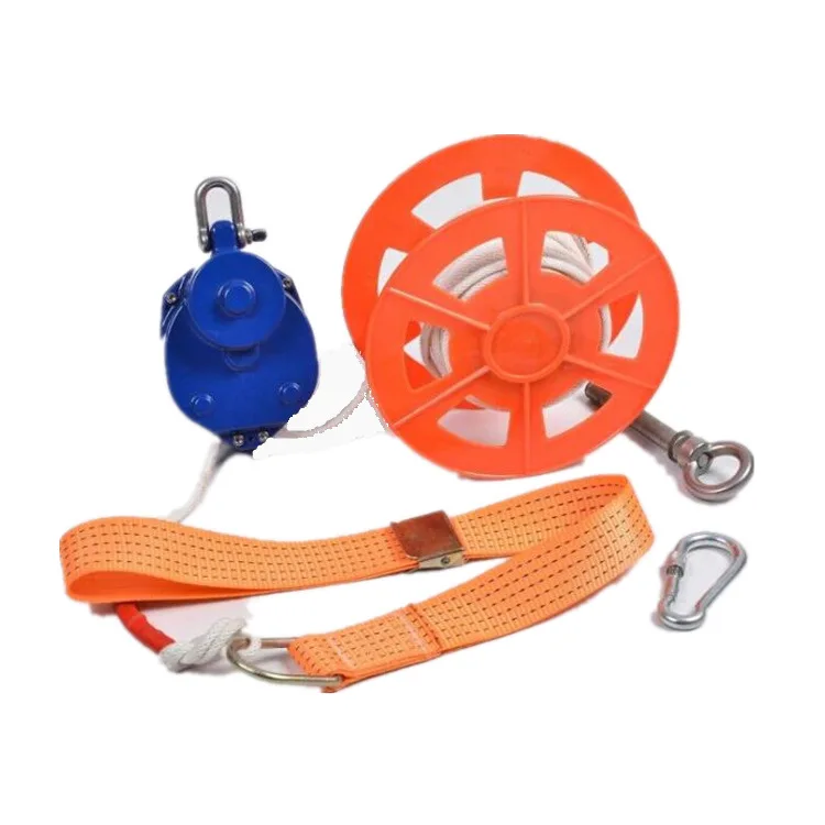 Reciprocating Escape Descender 30-Meter-Hochleistungs-Notfall-Sicherheitsseil aus ABS-Kunststoff