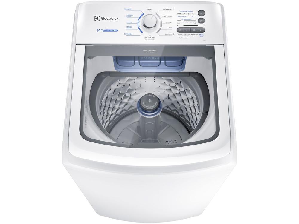 Lavadora de Roupas Electrolux LED14 Essential Care 14Kg Cesto Inox 11 Programas de Lavagem Branca - 110V