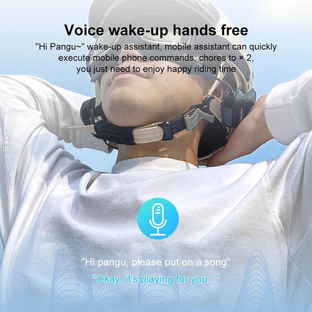 Motocicleta fone de ouvido bluetooth sem fio estéreo moto capacete fones leitor música handsfree com clipe titular