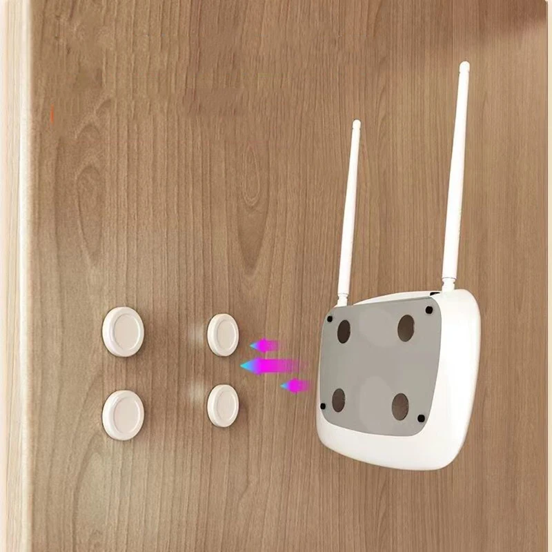 ครัวเรือน Punch-ฟรีรีโมทคอนโทรล Magnetic Hook Rack ติดผนัง Strong Traceless สติกเกอร์ Router Tv Air Conditioner Plug-In S