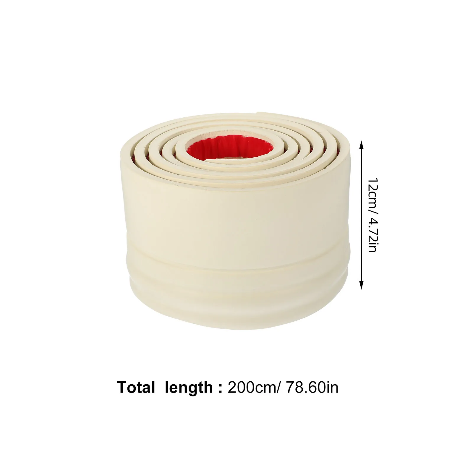 Baseboard Border Thickened Self Adhesive Wall Trim Skirting Border Decoration Peel Stick Home Office Tile Edging Strip
