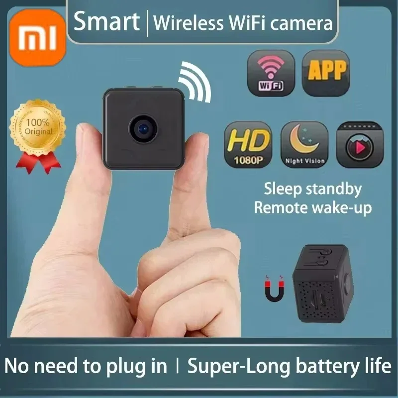 Xiaomi-minicámara inalámbrica 1080p con Wifi, Monitor remoto, cámara Ip para el hogar, grabadora de detección de movimiento, batería de larga duración