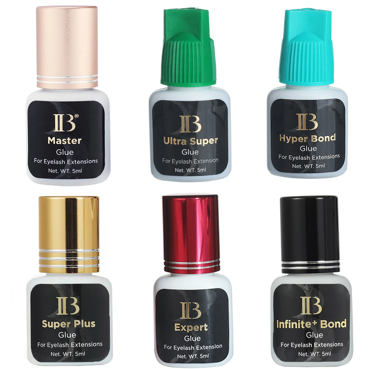 Pegamento de pestañas IB Original Super Plus Hyper Bond, nuevo pegamento maestro, adhesivo de extensión de pestañas i-beauty, pegamento coreano de secado rápido de larga duración