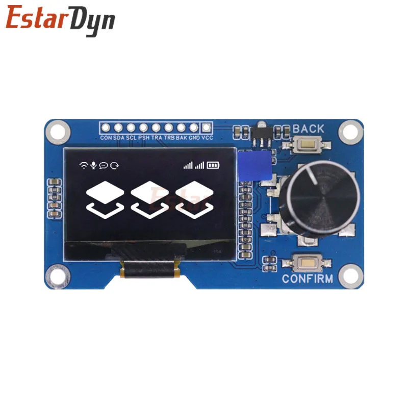 Unidade SH1116 do módulo OLED Estardyn 1.3" / codificador EC11 |   Exibição branca/azul |   Interface I2C |   Tela HD para Projetos Arduino DIY