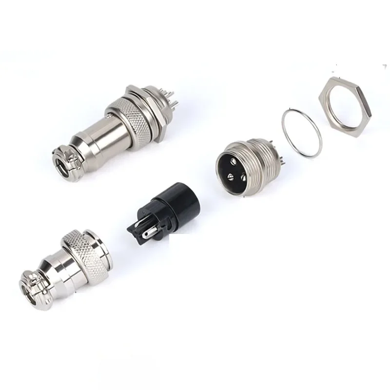 5/10/20Set GX12 GX16 GX20 2 3 4 5 6 7 8 9 10 12 14 15 Pin Docking Aviation Plug Socket Waterproof Circular Connector