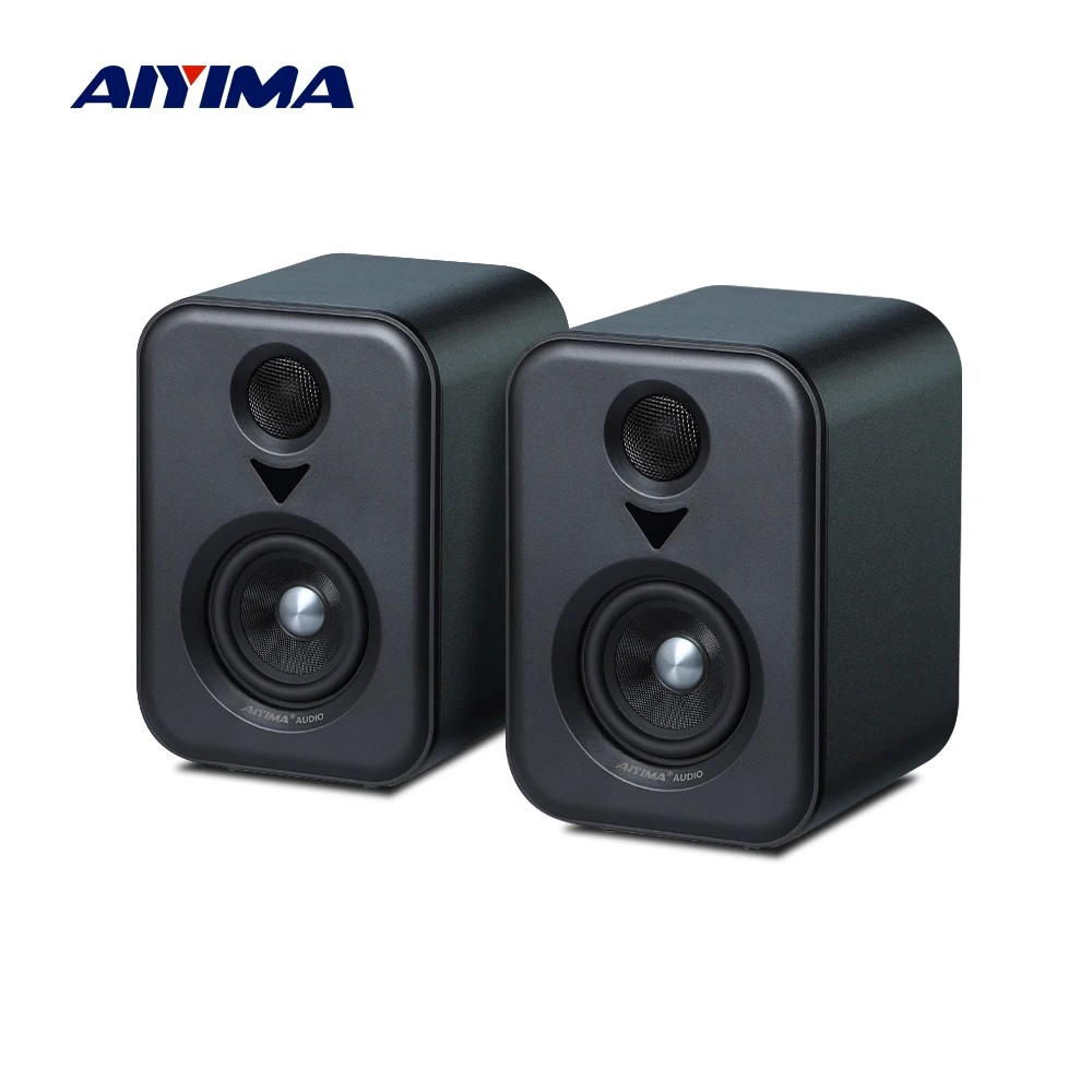 AIYIMA  Upgrade S400 Audio Bookshelf Active Speakers Studio Monitor 3 Inch Bluetooth USB DAC HiFi Home Subwoofer System TV PC