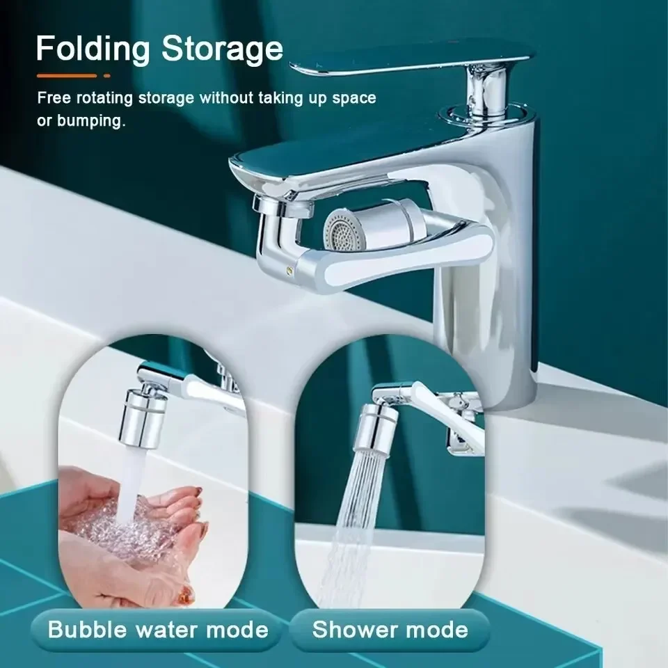 1080 °   Universal Rotation Wasserhahn Sprayer Kopf Extender 22mm Adapter Waschbecken Belüfter Bubbler Düse Küche Wasserhahn