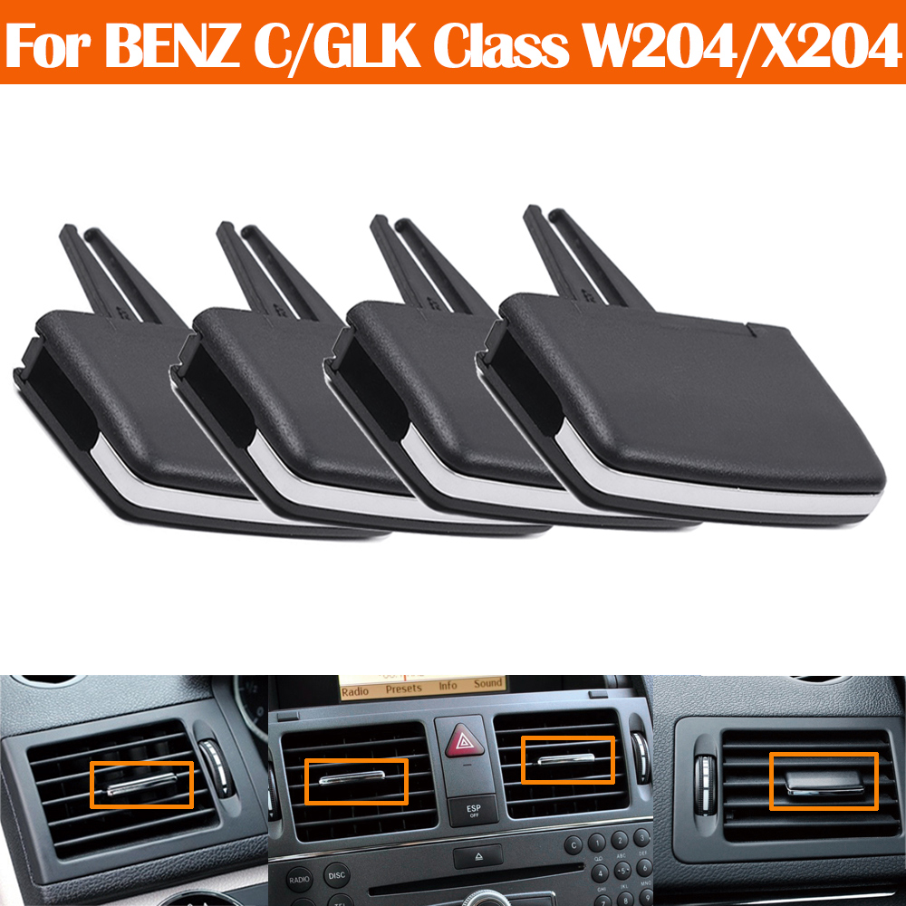 Передняя вентиляционная решетка кондиционера автомобиля, зажим-слайдер для Mercedes Benz C GLK W204 C180 C200 C260 GLK300 GLK260