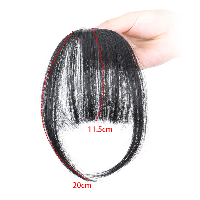 Synthetische Air Bangs Haarspange in Haarverlängerung Fransen Fake Bangs Haaraufsätze für Frauen Mädchen Alltagskleidung