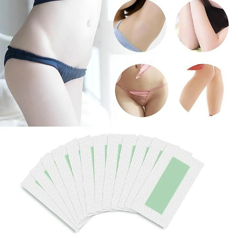 10/40/60 Pcs Depilatory Wax Strips For Hair Removal Wax Paper Cold Wax Strips Paper For Face Neck Arm Leg Body Beauty Tools