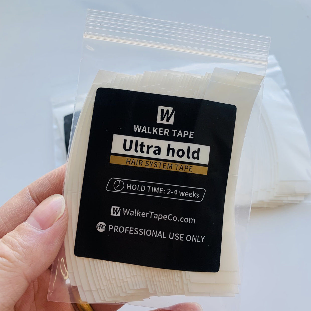 36 stks Gebogen rollator tape dubbelzijdig ultra hold tape haar systeem tape Hold Bonding Lijm Voor salon Kant Systeem en mannen Toupetje