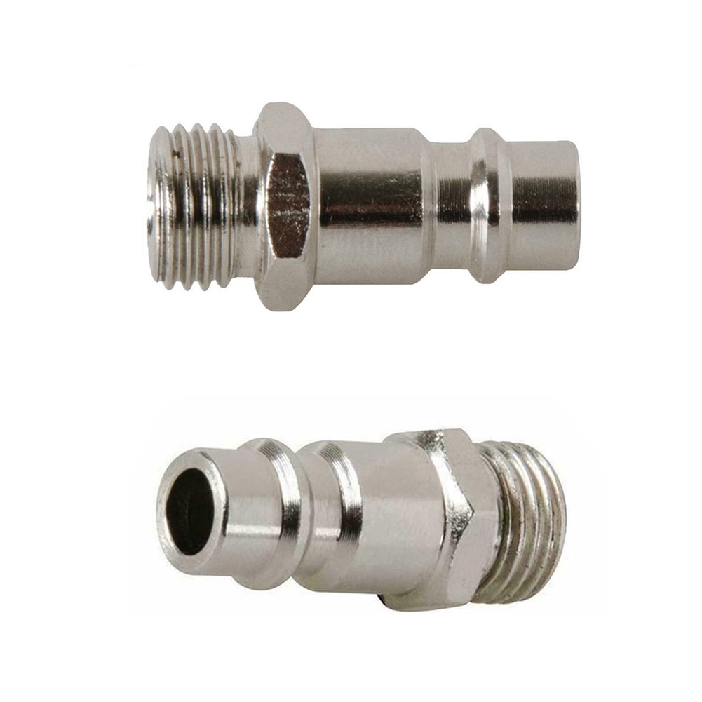 5PCS QUICK RELEASE ยูโร Compressed Air Line Coupler Connector FITTING 1/4in BSP ชาย Workshop อุปกรณ์เครื่องมือ Workshop