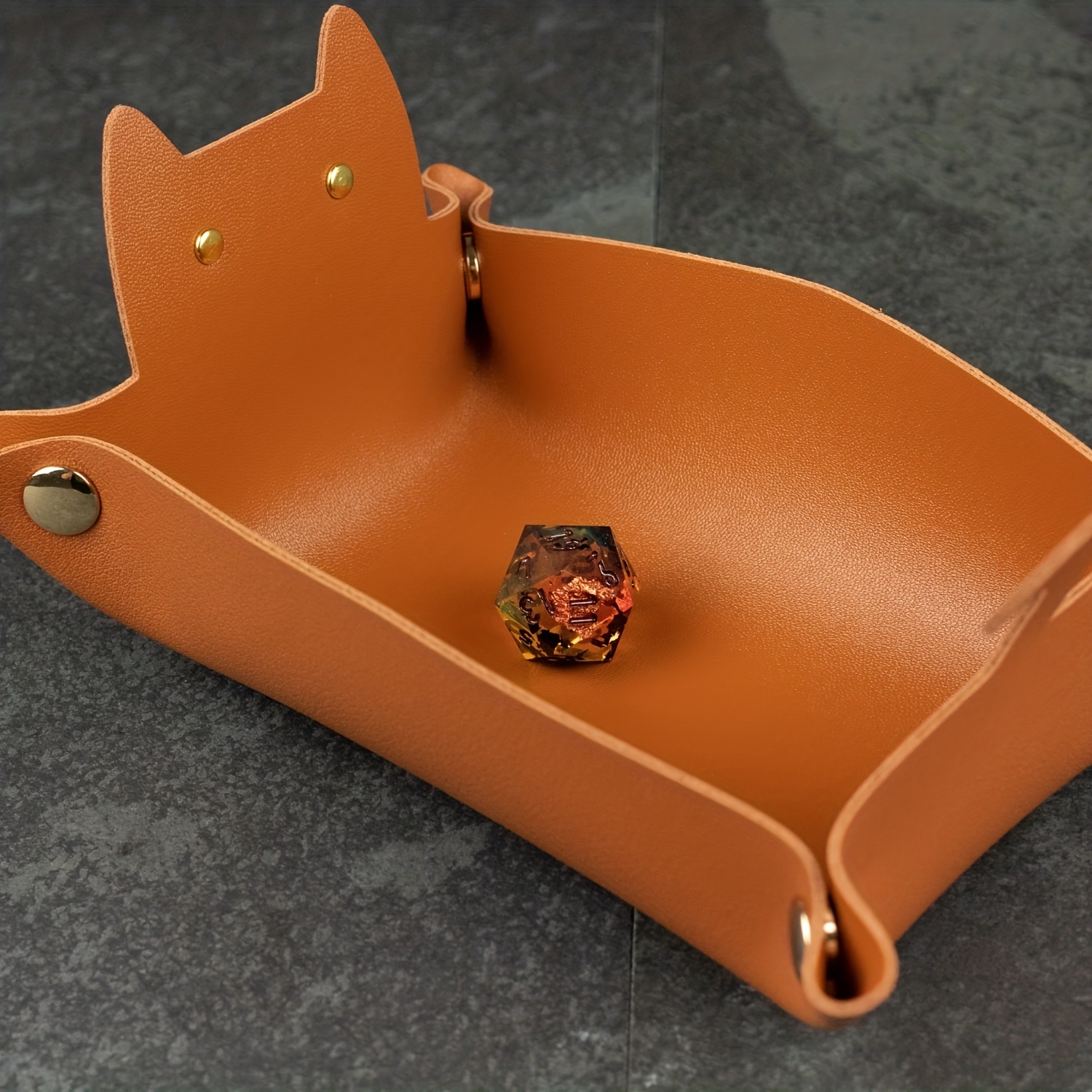 Cat Shaped Dice Tray for Dungeons and Dragons, Pathfinder DND RPG Accessory