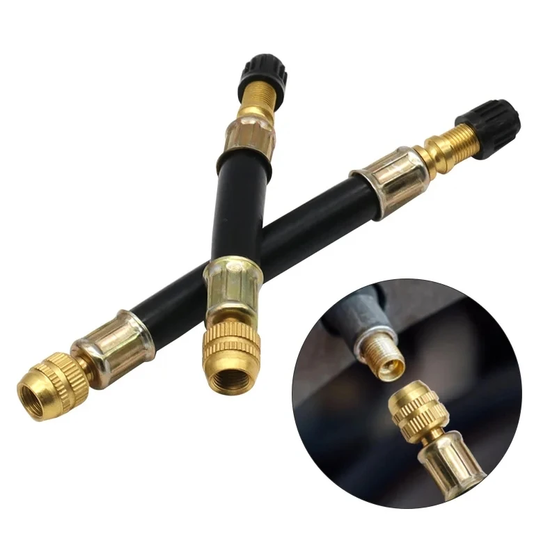1Piece Truck Valve Extension Flexible Bus Tire Valve Extension Rubber Tyre Valve Stem Extender Tire Nipple Adaptor